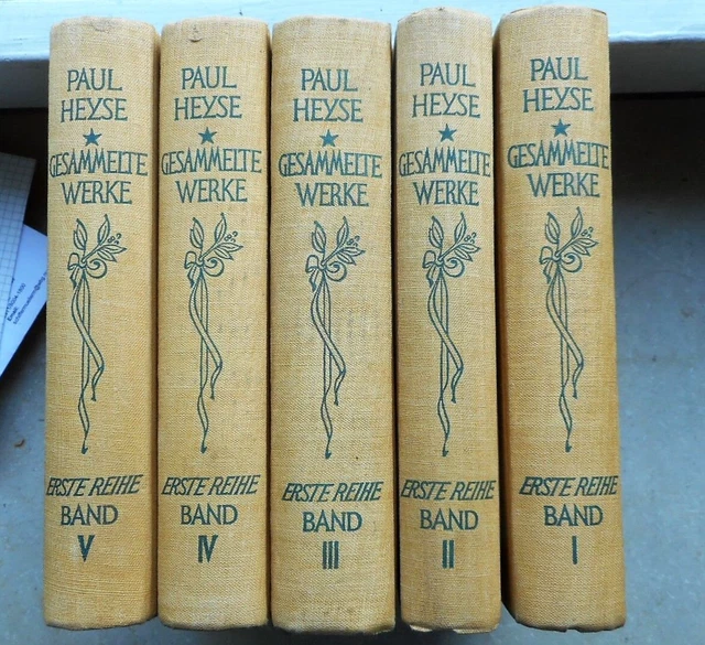 Paul Heyse Gesammelte Werke Erste Reihe Band I-V, Cotta