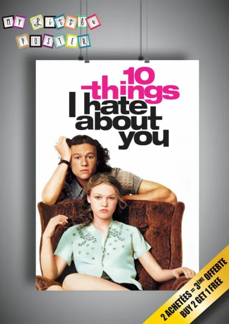 10 Things I Hate About You Classic 90s Movie Poster