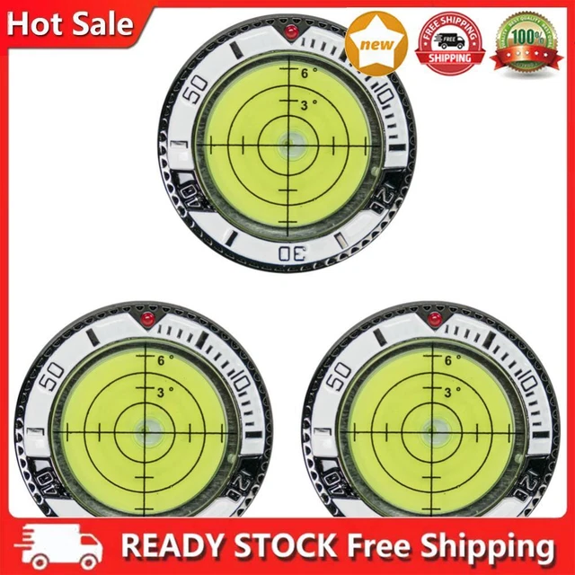 Golf Alignment Reader Tool High Precision Metal Golf Accessories (Yellow White)