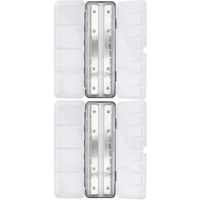 LIULYIN Mini Aquarell Set - Klappbare Holz Palette Mit Skizzenbuch 8 Grids