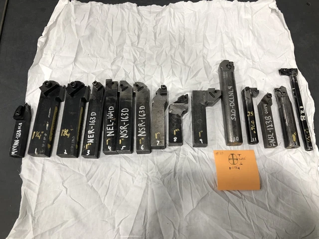 LOT of 15 KENNAMETAL TOP, SIDE, BORING, GROOVE INSERT LATHE THREAD  TOOL HOLDERS