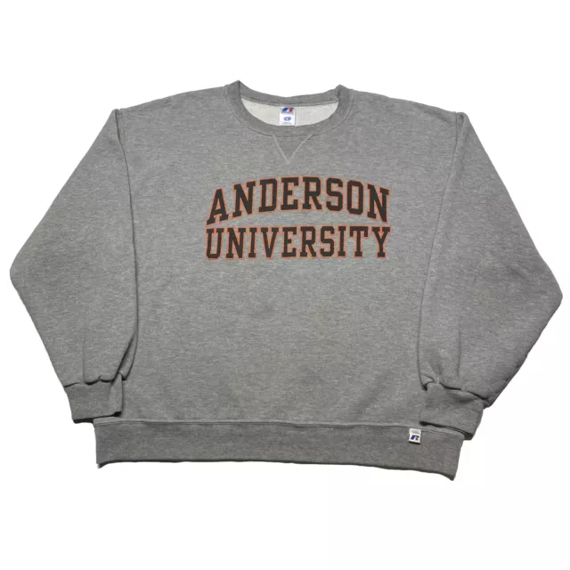 VINTAGE RUSSELL ATHLETIC Sweatshirt Mens Large Gray Pullover Anderson ...