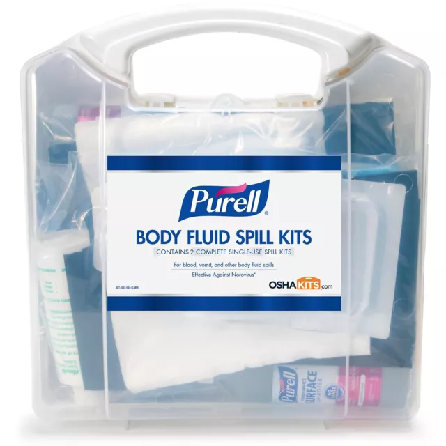 Purell Body Fluid Spill Kit Clam Shell Case 3841-08-CLMS