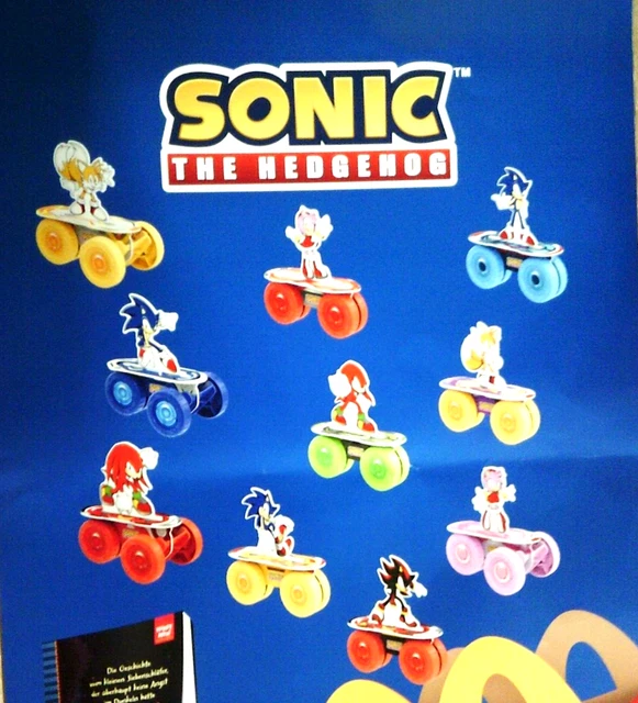 MCDONALDS SPIELZEUG 2024 "Sonic The Hedgehog" Set 10 Spielzeuge. EUR