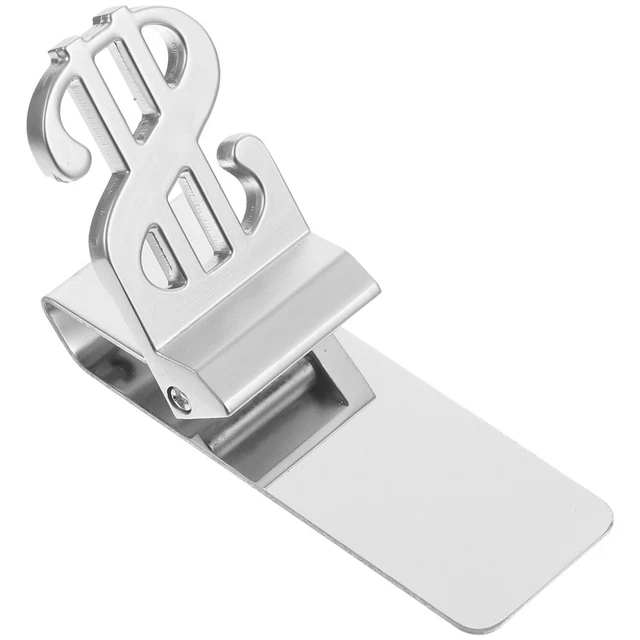 Ferma Soldi Stiloso In Acciaio Inossidabile - Regalo Elegante Placcato Oro Bianco Con Doppia Incisione Personalizzabile - Foto 5