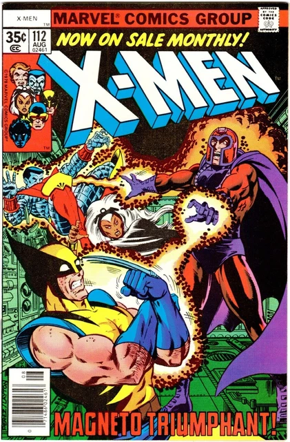 UNCANNY X-MEN #112  Classic WOLVERINE vs MAGNETO Cover!   Byrne Art!   VF- (7.5)