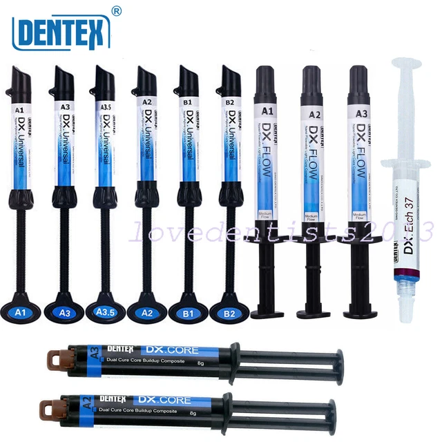 Dental DENTEX Flowable Light Cure/Universal Composite Resin/Dual cure Resin