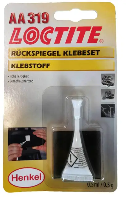 Loctite AA 319 Spezial Klebeset Kleber für Rückspiegel Innenspiegel 0,5ml  195908