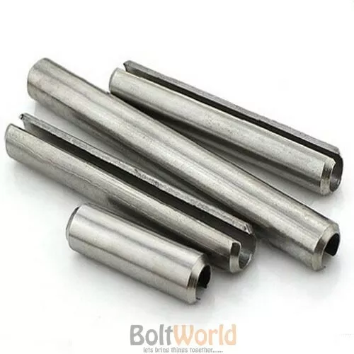 M4 / 4mm STAlNLESS STELL SLOTTED SPRING TENSION PINS SELLOCK ROLL PINS DIN 1481