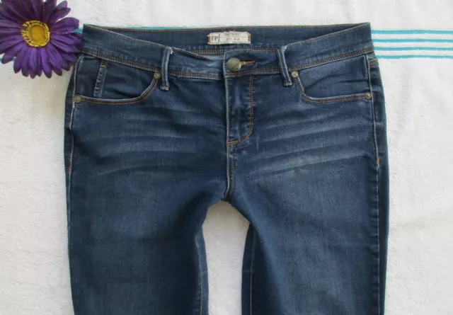 FREE PEOPLE Size 29 Womens Low Rise Crop Denim Skinny Jeans