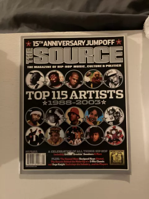 The Source Magazine 2003 Top 115 Artists 1988-2003 August #167 DMX Tupac BIG