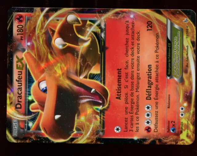 Carte Pokemon Dracaufeu Ex 180 Pv - 11/106 Xy Etincelles Vf