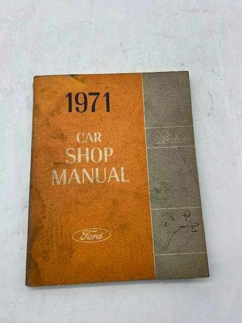 1971 Ford Pinto Factory Car Shop Manual  SKU16