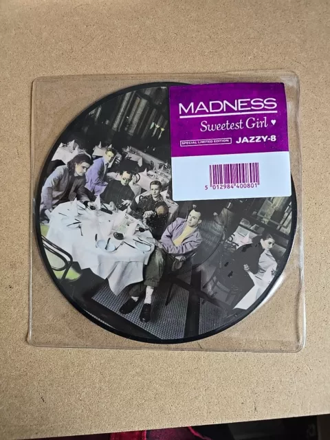 MADNESS - SWEETEST GIRL - 7" PICTURE DISC suggs ska 2 tone mod stiff lp cd KIX79
