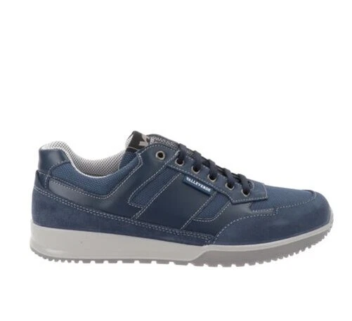 Valleverde Chaussures VV-53861 Baskets Homme en Cuir et Tissu Fermeture Lacets