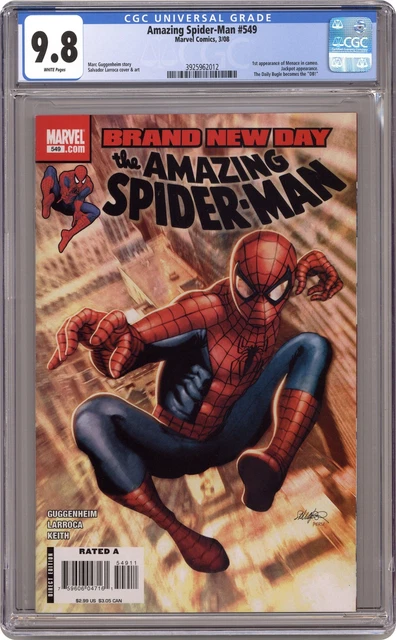 Amazing Spider-Man #549A Larroca CGC 9.8 2008 3925962012