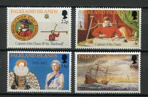39314 Falkland Isl. 1992 MNH Discovery 400th Anniversary