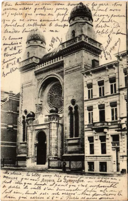 PC CPA FRANCE ANVERS Synagogue JUDAICA (a15805)