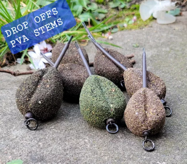 5 X Drop Off Inline Leads With Pva Bag Stems