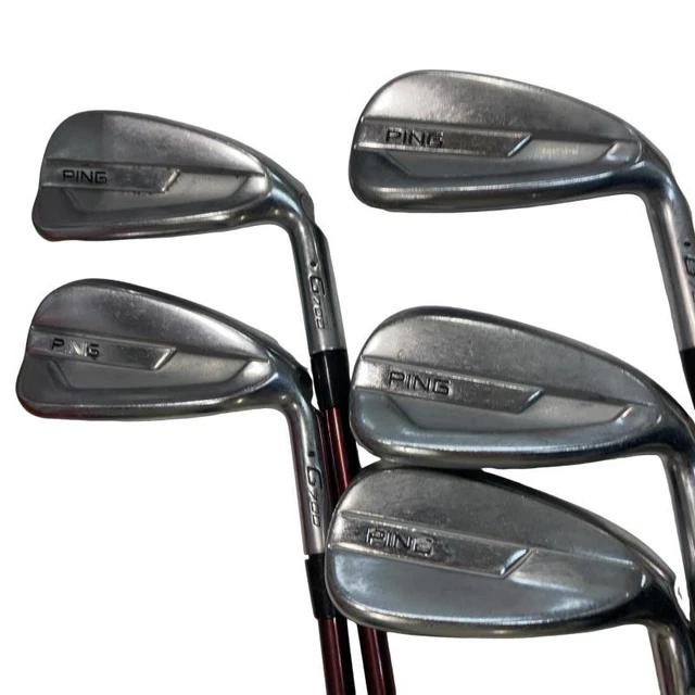 Central Vapeur Set De Fers Ping G710 6-PW, AW - AWT 2.0 Stiff - Très Bon état - Droitier - Green Dot Sac De Golf Ping