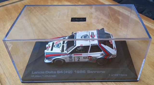 Lot de 2 voitures 1/43 HPI Racing #8036 Lancia Delta S4 1986 Henri Toivonen Memo