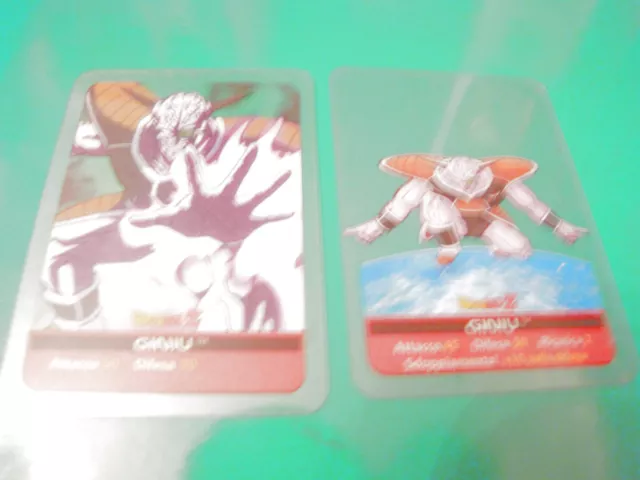 2 Carte card cards lamincards edibas DRAGON BALL Z 2006 Giniu n. 39 140 traspar.