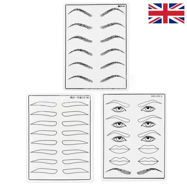 Silicone Tattoo Practice Skin Brow Eye Lips Blank Microblading Permanent Makeup