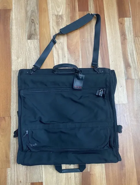 TUMI Alpha Black Ballistic Nylon Garment Bag 228D3 Suitcase Luggage