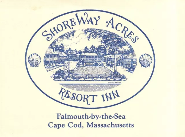 Postcard Shore Way Acres Falmouth-By-Sea Main & Surf Cape Cod Massachusetts