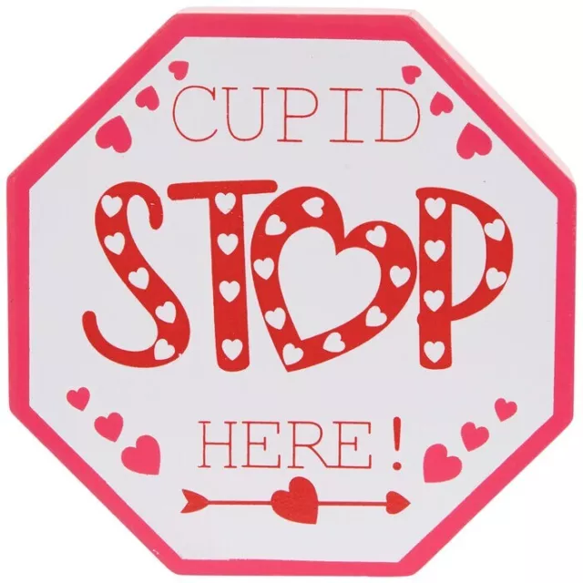 Cupid Stop Here Valentine's Day Tabletop Decor