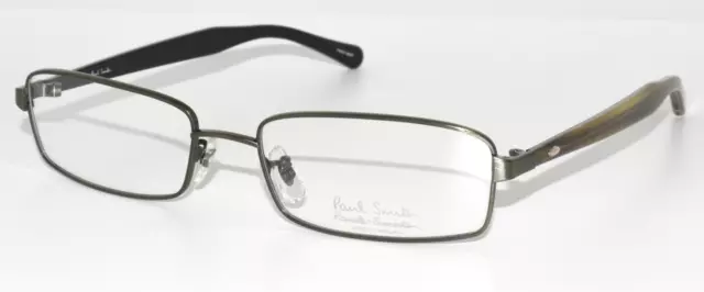 New  Paul Smith Eyeglasses Ps-1009 A / Otox Gunmetal / Olive / Black 53-17-140