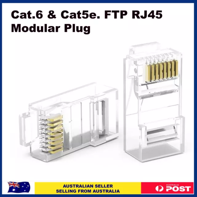 RJ45 CAT5e CAT5 CAT6 Modular Plug Network Connector