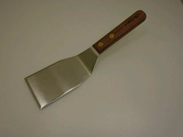 Dexter USA Wood Handle 4X3 Bevel Edge Stiff Blade Grill Spatula 85849 Factory2nd