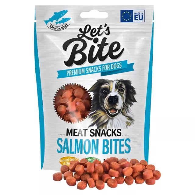 Brit Care Lets Bite Viande Salmon (Saumon) 150 G, Friandise pour Chien, Neuf