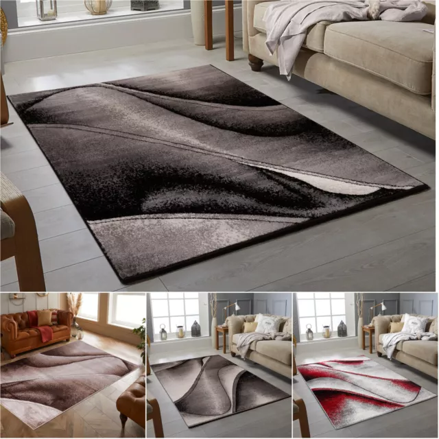 Affordable Living Room Rugs Modern Wave Style Rug Small Large Rugs Hall Runners