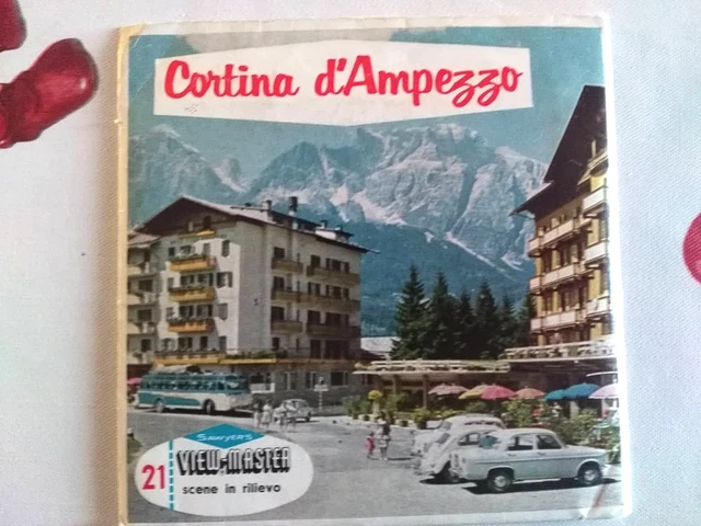 View Master Sawyer Cortina D' Ampezzo 1965 Originale Raro C052 Con Catalogo