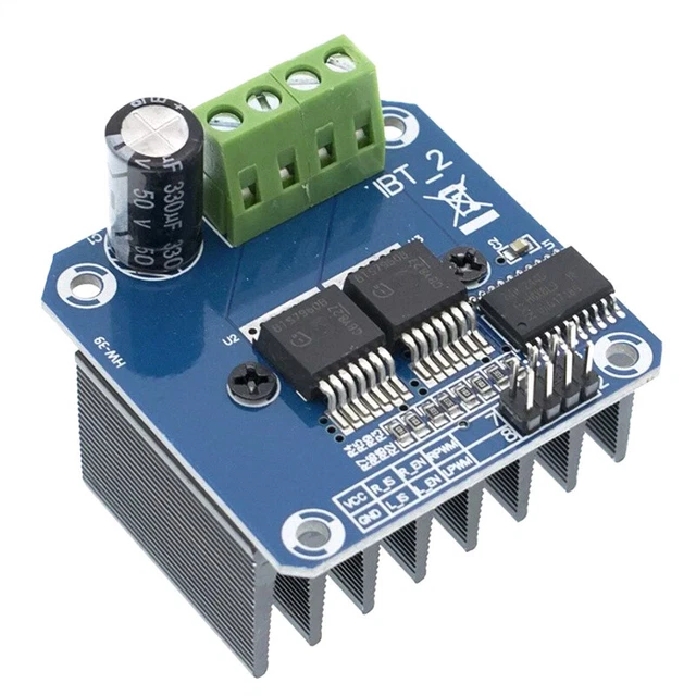 BTS7960 43A DOUBLE H-bridge High-Power Driver Module DIY Smart Car ...