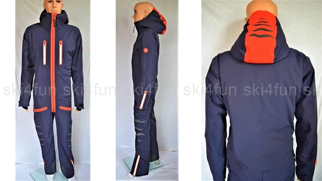 BOGNER HERREN SKIANZUG SKI OVERALL REED -T wattiert BLAU UVP 1799 € Gr 50 M NEU