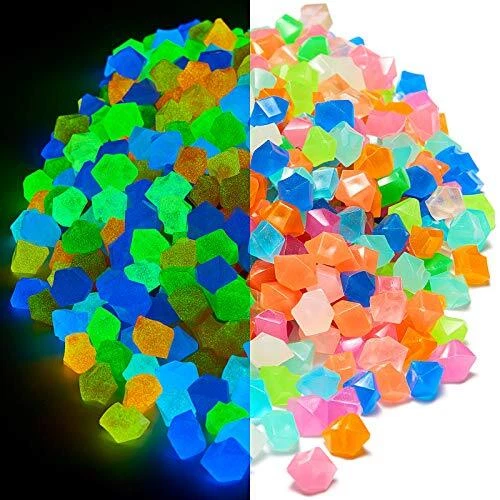 BBTO Glow in The Dark Aquarium Stones Glowing Pebbles Gravel Glowing Rocks fo...