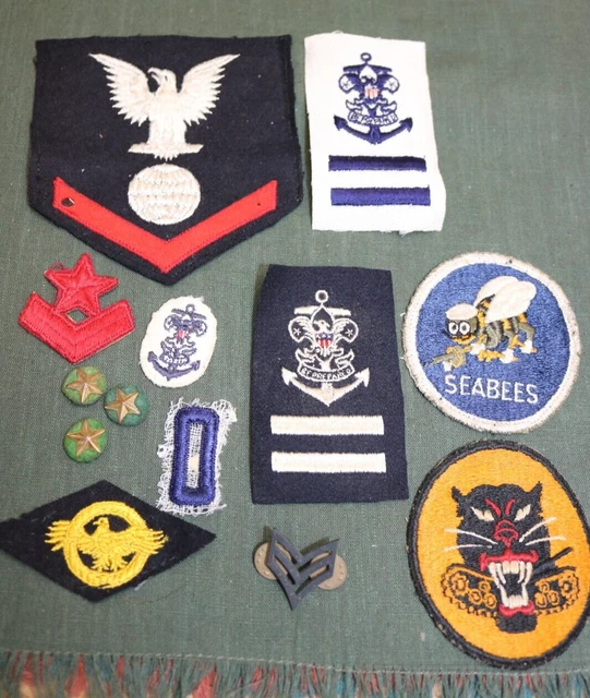 Lot of WWII Patches - Tank Destroyer.... Seabees Lot of WWII Patches - Tank Destroyer.... Seabees