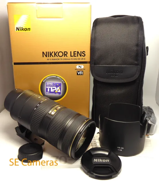 Nikon Af-S Nikkor 70-200 Mm F2,8 G Ed Vr Ii Objektiv Mit Fokusmotor *Neuwertig*