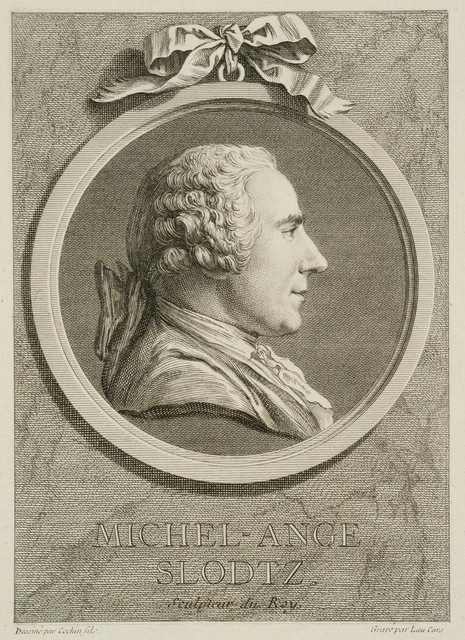L. CARS (16991771), MichelAnge Slodtz, Kupferstich Barock Porträt
