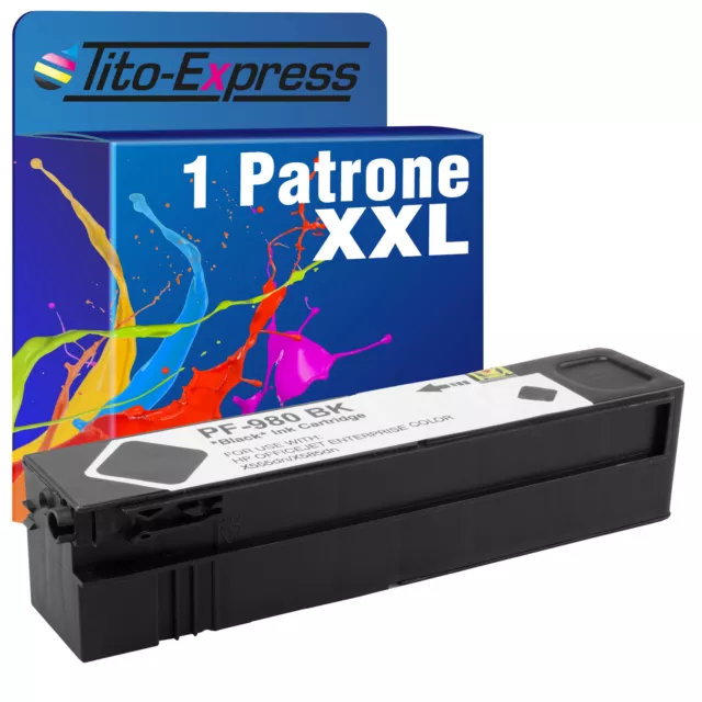 Pigment-Tinte PlatinumSerie für HP 980XL Black OfficeJet Enterprise Color X 585F
