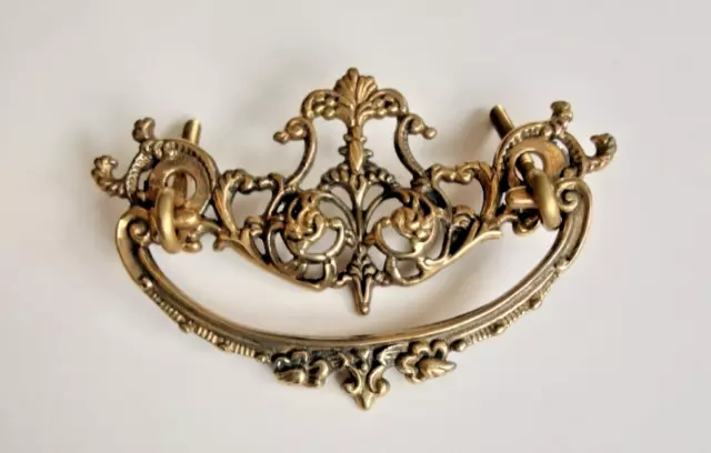 Victorian Drawer Pulls For Dresser Chest Vanity Solid Brass