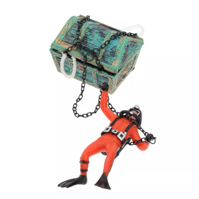 Diver Aquarium Ornament: Floating Figurine for Tank Decor