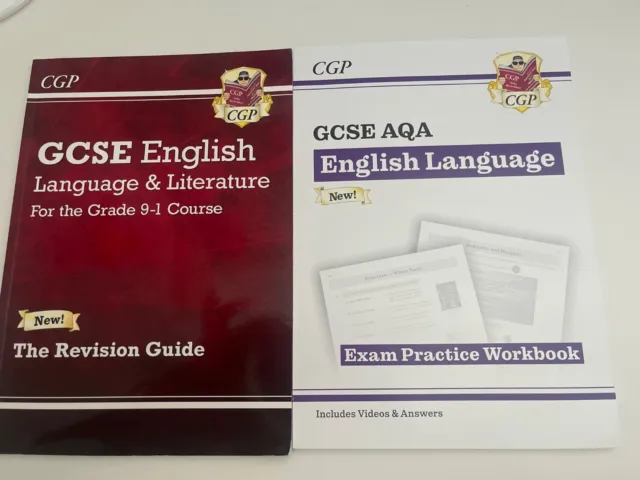 English literature and language revision guide and english language workbook 