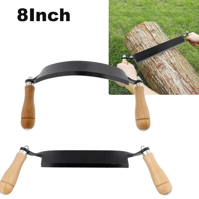 8in Draw Knife Curved Draw Shave Woodworking Tool Wood Carving Debarking Tools