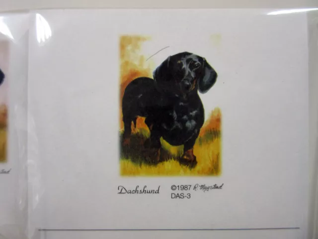 Black Dachshund List Pad Note Pad Magnet Pen Stationery Gift Pack Ruth Maystead 3