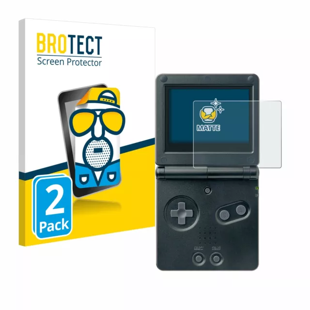 2x Anti-Reflets Protection Ecran pour Nintendo Gameboy Advance GBA SP Film