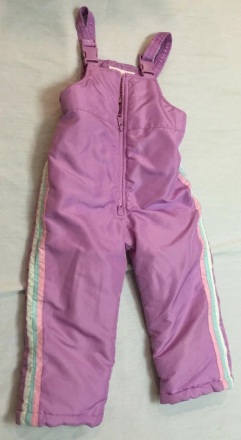 Oshkosh Girls Snow Ski Bib Pants Overalls Size 4T